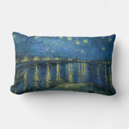 Starry Night Over the River Rhone (von van Gogh) Lendenkissen
