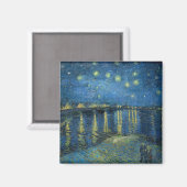 Starry Night Over the River Rhone (von van Gogh) Magnet (Vorderseite/Rückseite)