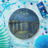 Starry Night Over the River Rhone (von van Gogh) Pappteller (Party)