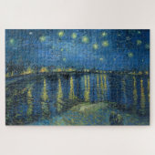 Starry Night Over the River Rhone (von van Gogh) Puzzle (Horizontal)