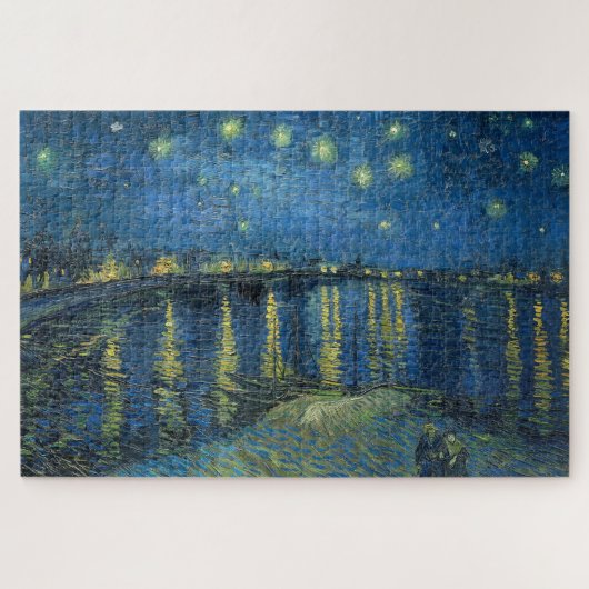 Starry Night Over the River Rhone (von van Gogh) Puzzle (Horizontal)