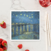 Starry Night Over the River Rhone (von van Gogh) Serviette (Beispiel)