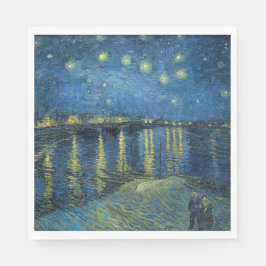 Starry Night Over the River Rhone (von van Gogh) Serviette
