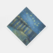 Starry Night Over the River Rhone (von van Gogh) Serviette (Ecke)