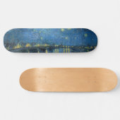 Starry Night Over the River Rhone (von van Gogh) Skateboard (Horizontal)