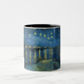 Starry Night Over the River Rhone (von van Gogh) Zweifarbige Tasse (Mittel)