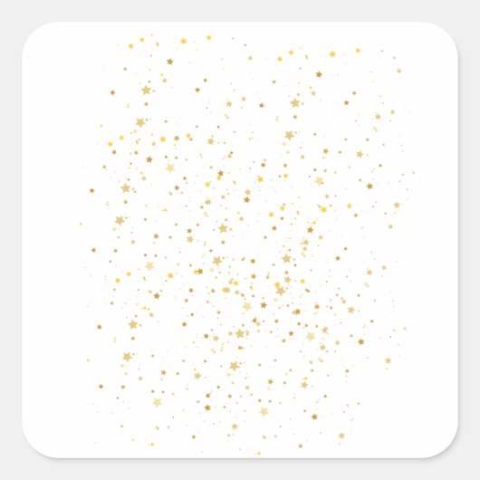 Starry Night Overlays Quadratischer Aufkleber (Vorderseite)