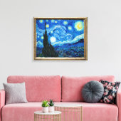 Starry Night Painting by Painter Vincent Van Gogh Leinwanddruck (Insitu (Wohnzimmer))