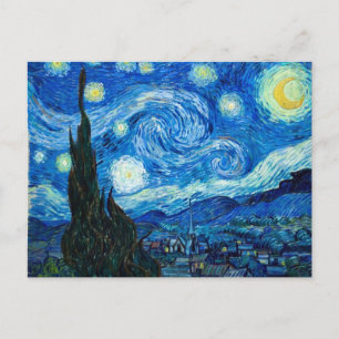 Starry Night Painting by Painter Vincent Van Gogh Postkarte