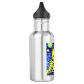 Starry Night Paris Frankreich Edelstahlflasche (Links)