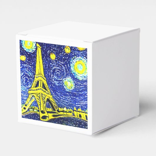 Starry Night Paris Frankreich Geschenkschachtel (Vorderseite)