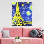 Starry Night Paris Frankreich Leinwanddruck (Insitu (Wohnzimmer))