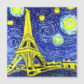 Starry Night Paris Frankreich Magnetkarte (Vorderseite)