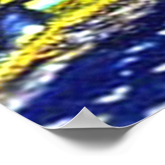 Starry Night Paris Frankreich Poster (Ecke)