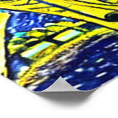 Starry Night Paris Frankreich Poster (Ecke)