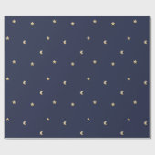 Starry Night Pattern Geschenkpapier (Flach)
