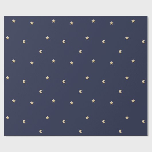 Starry Night Pattern Geschenkpapier (Flach)