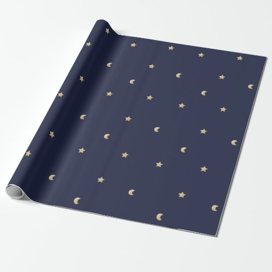 Starry Night Pattern Geschenkpapier (Ungerollt)