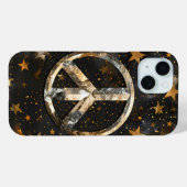 Starry Night Peace Symbol Phone Case (Rückseite (Horizontal))
