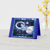 Starry Night Pegasus Grußkarte Karte (Gelbe Blume)