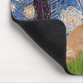 Starry Night - Pembroke Welsh Corgi 7b Mousepad (Ecke)