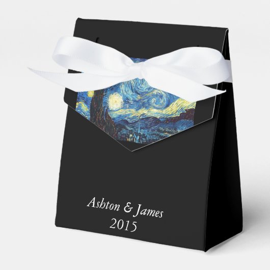 Starry Night Personalisiert Gastgeschenk Hochzeit Geschenkschachtel (Vorderseite)