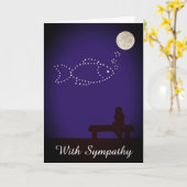 Starry Night Pet Fish Sympathy Card Karte (Gelbe Blume)