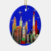 Starry Night Philadelphia, Abstrakter Himmel mit S Keramik Ornament (Rechts)