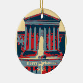 Starry Night Philadelphia, edit text Keramik Ornament (Rechts)