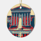 Starry Night Philadelphia, edit text Keramik Ornament (Links)