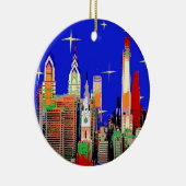Starry Night Philadelphia Keramikornament (Rechts)
