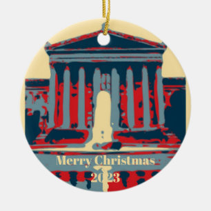 Starry Night Philadelphia, Text bearbeiten Keramik Ornament