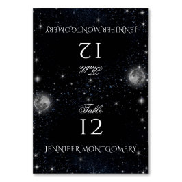 Starry Night Platzkarte Tischnummer