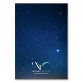Starry Night Platzkarte Tischnummer (Rückseite)
