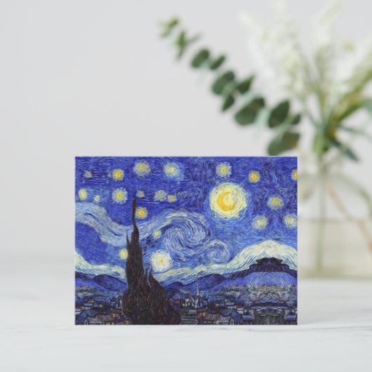 Starry Night Postcard Postkarte (Stehend Vorderseite)