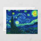 Starry Night Postcard Postkarte (Vorne/Hinten)