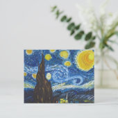 Starry Night Postcard Postkarte (Stehend Vorderseite)