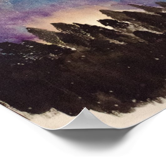 Starry Night Poster (Ecke)