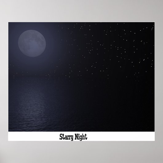 Starry Night Poster (Vorne)
