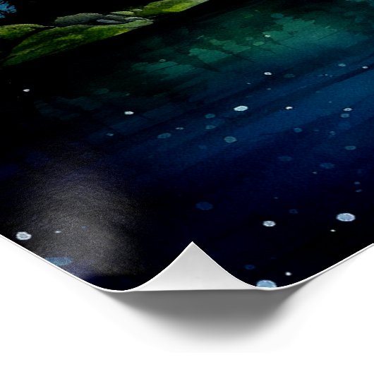 Starry Night Poster (Ecke)