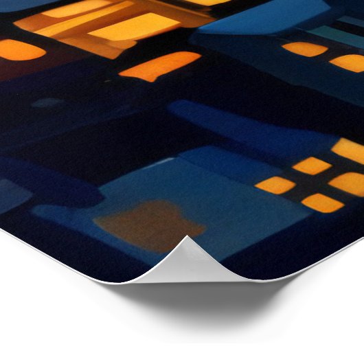 Starry Night Poster (Ecke)