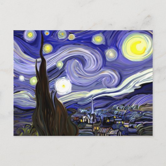 Starry Night Postkarte (Vorderseite)