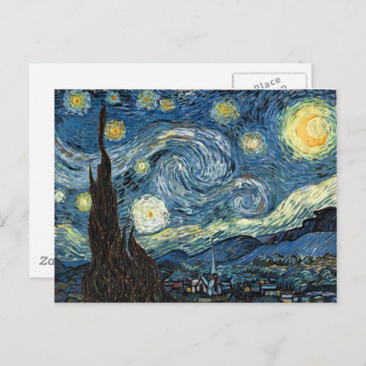 Starry Night Postkarte (Vorne/Hinten)