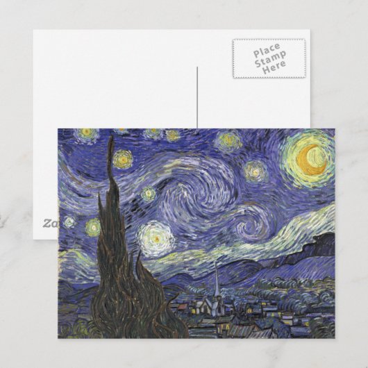 Starry Night Postkarte (Vorne/Hinten)