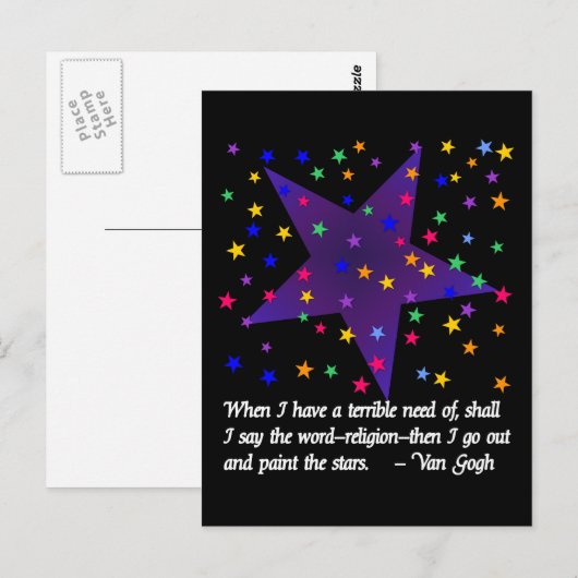 Starry Night Postkarte (Vorne/Hinten)