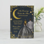 Starry Night Prom Invitation Einladung (Stehend Vorderseite)