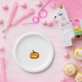 Starry Night Pumpkin Halloween Van Gogh Thanksgivi Pappteller (Party)