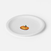 Starry Night Pumpkin Halloween Van Gogh Thanksgivi Pappteller (Schrägansicht)