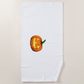 Starry Night Pumpkin Halloween Van Gogh Thanksgivi Strandtuch (Vorderseite)