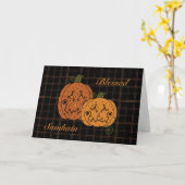 Starry Night Pumpkins Card Karte (Gelbe Blume)